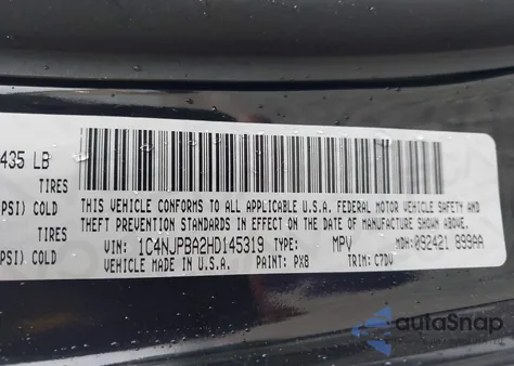 2017 Jeep Patriot Sport Fwd from USA, damaged, VIN 1C4NJPBA2HD145319